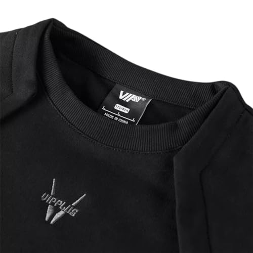 Black Sweatshirt Men Streetwear Techwear Sweatshirts Spring Autumn Fashion Design Techwear Male Cotton Sweatshirts3