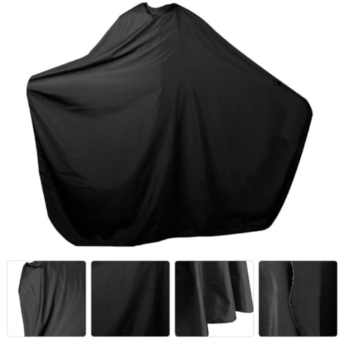 Capa para corte de cabello con cierre de broche, delantal de barbería 120x150cm, capa de peluquería de satén para hombres y mujeres, suministros profesionales de barbería para corte y peinado miniatura 6