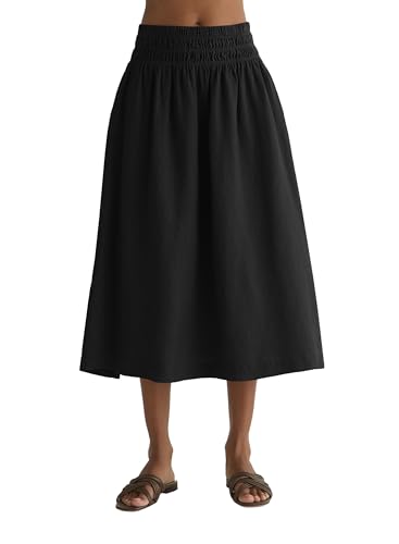 Bella Dahl Women's Smocked Waist Gathered Skirt