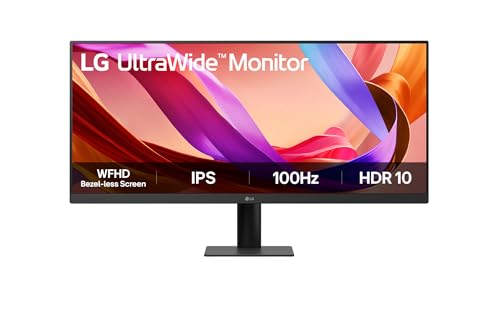LG, 29 Zoll, UltraWide, Monitor, 2560 x 1080, WFHD Bezel-Less Screen, IPS, 100 Hz, HDR10, 29U511A-B.AEU – Schwarz