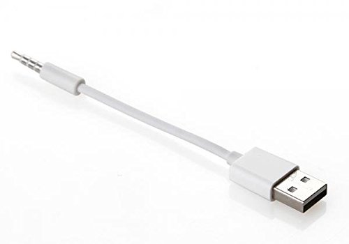 Zogin iPod 3,5 mm Convertidor cable macho Audio conector Jack a USB 2.0 - Datos de sincronización y carga para Apple iPod Shuffle 3/4/5/6/7 MP3