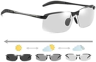 Wyjuan White black Polarized Photochromic Sunglasses UV400 Sports Sunglasses Day and Night Driving Glasses Ultra-Light Sun Glasses Eyewear Cycling Glasses and Goggles Outdoor Cycling Sports and Outdoors