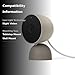 Google Indoor Nest Security Cam 1080p (Wired) - 2nd Generation - Non-Retail Packaging - Linen