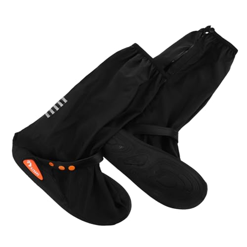 BESTonZON 1 Pair Reusable Boot Covers XXL Slip Rain Snow Protection Shoe Covers for Men Women Lightweight Durable for Outdoor Activities Motorcycle Riding