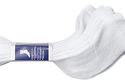 12 Pairs of Yacht & Smith Men's Value Pack of Ring Spun Cotton Crew Diabetic, Nephropathy Socks3