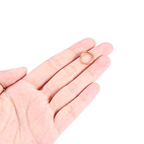 Arowro Rook Helix Daith Cartilage Tragus Earrings Nose Ring 16G 6Mm Stainless Steel Gold Sleeper Earring Septum Clicker Conch Piercing Jewelry #TOP4