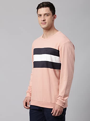 Image of Dennis Lingo Men's Poly-Cotton Sweatshirt with Crew Neck - Regular Fit Full Sleeves, Casual Winterwear for Men