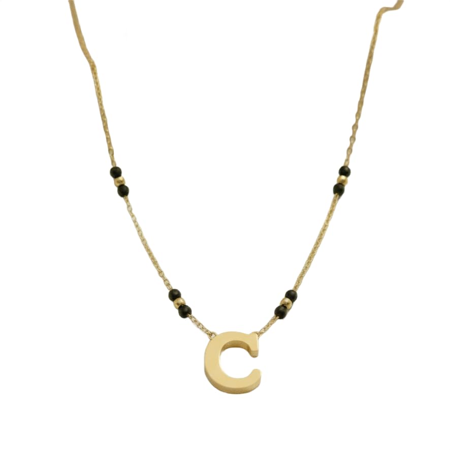 Gold Plated Alphabet Mangalsutra For Women | Lightweight Mangal Sutra With Black Beads | Perfect For Everyday Wear & Gifting | Ideal Gift For Wife-image-42