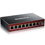 NUBASA 8-Port 2.5Gb Switch with 10Gb SFP+ Port, Unmanaged Multigig Ethernet Splitter for NAS, Gaming, PC - Plug & Play, Silent Aluminum Housing, 2.5 Gigabit Network Switch