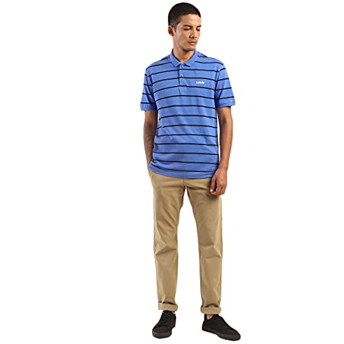 Image of Levi's Men's Regular Fit Stripes Polo T-Shirt