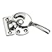 304 Stainless Steel Rotary Forced Close Door Handle Precision Casting Industrial Equipment Engineering Mechanical Seal Door Lock(Stainles Steel Left,Small Size)
