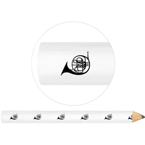 Azeeda 3 lápices carpintero diseño French Horn miniatura 1