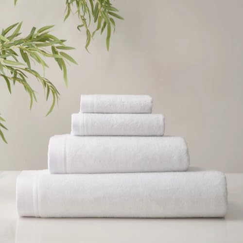 Image of Spread Spain Bamboo Towels for Bath, Towels for Bath Large Size, Bamboo Bath Towel High Absorbent & Soft, 360 GSM, 4pc Set Bath Towel for Men /Women