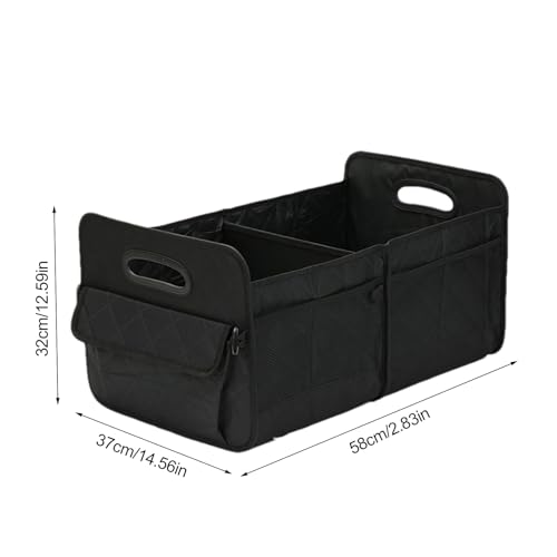 Organisateur de coffre de voiture robuste avec panier pliable pour un rangement cargo stable - 6