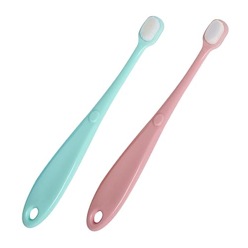 WRITWAA 2 Series Cepillo De Pincel Escobilla Kiddikutter Bebé Dentes Infantes Pasta Pequeño Boca Chicle Limpiador Infantil Páginas 2 Piezas*2