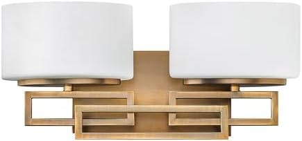 Hinkley Lanza Contemporary Modern Two Light 120W G9 Bathroom Vanity Fixture, Brushed Bronze