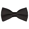 Mens Classic Pre-Tied Satin Formal Tuxedo Bowtie Adjustable Length Large Variety Colors Available, by Platinum Hanger