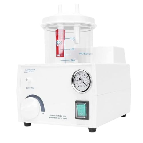 Máquina de succión portátil, aspirador médico de 11 l/min para eliminación de flema y moco oral, dispositivo extractor de saliva para el cuidado del hogar