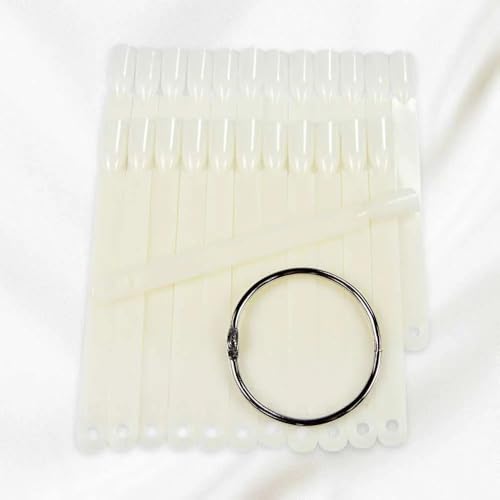 OCIBEL - Nuancier Naturel 24 ongles - Porte clé pour Manucure, Faux Ongles et Nail Art