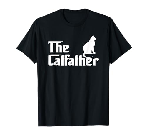 Cadeau amusant pour papa avec chat « The Catfather » T-Shirt