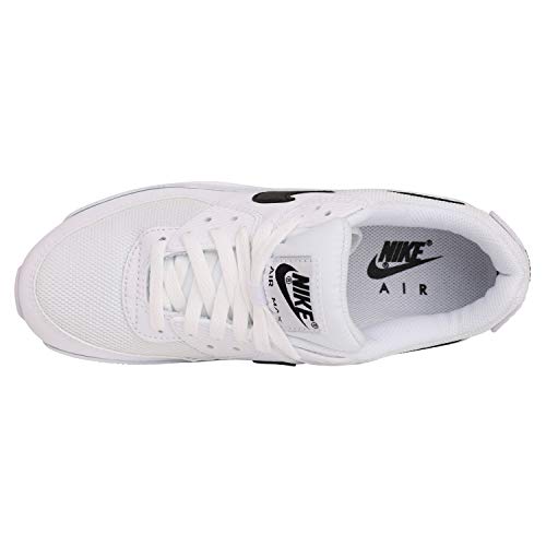 Image of Nike Air Max 90 Womens White /Black /White, Blanco, 10