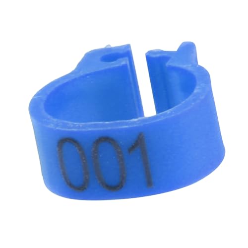 100 peças 8 mm 001-100 anéis numerados de plástico com letras de pombo para pernas, anéis de grampo