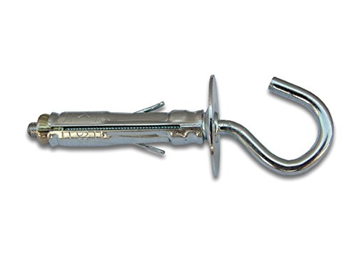 Fischer, SBS Metalldübel 8/1 mit offener Öse (50 Stück) zur Befestigung von Möbeln, Regalen, Spiegeln auf Beton und Ziegel