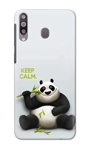 Image of PRINTFIDAA� Printed Hard Back Cover Case for Samsung Galaxy M30 Back Cover (Cartoon Panda) -2808