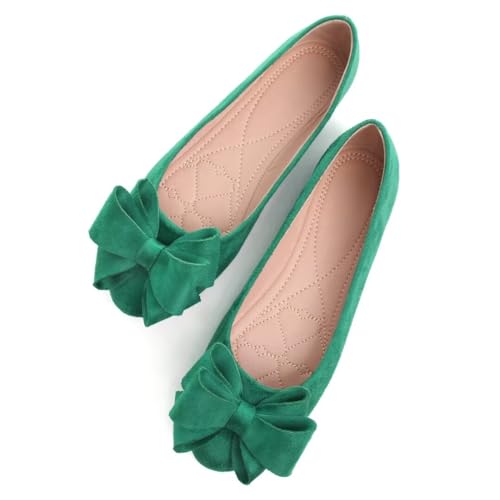 Image of TN TANGNEST Women Fashion Bowknot Flats Comfort Pointed Toe Dress Shoes