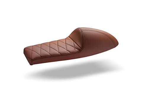Selle Cafe Racer FL Classic marron clair universelle pour moto custom
