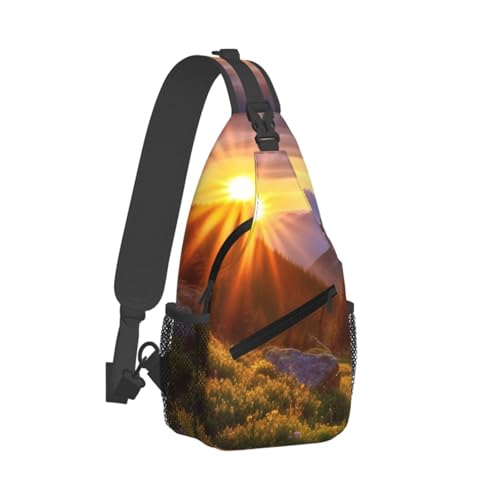 Mochila tipo sling deportiva para senderismo