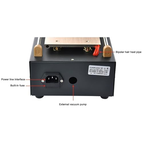 Separador de pantalla LCD profesional con bomba de vacío integrada y control de temperatura ajustable, para reparación de cristal de pantalla táctil de teléfonos móviles