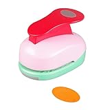 Oval Punch 1 inch Craft Lever Punch Handmade Paper Punch for Crafting Scrapbooking,DIY Card Making Candy Colour by Rondam 1 inch Oval
