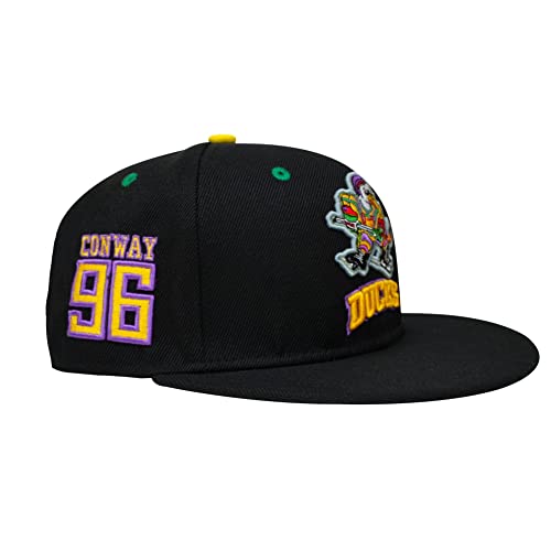 D-5 Mighty Ducks Adjustable Snapback Hat for Men Women #96 Conway #99 Banks Unisex Hip Hop Baseball Cap