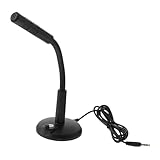 Microphone de jeu pour réunions : haute sensibilité pour une voix plus claire et un chant plus , interface audio 3,5 mm