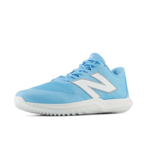 New Balance Unisex FuelCell 4040 V7 Turf Trainer Baseball Shoe,Team Sky Blue/Optic White,Men 16 / Women 17.5
