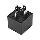 HEROFFIX 1 Pcs Automotive 5 Pins Convertible Top Hydraulic Pump Relay for BMW 325e 1984-1987 No.8H0951253 12V 30/40A Black