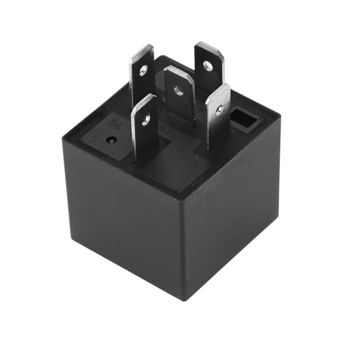 HEROFFIX 1 Pcs Automotive 5 Pins Convertible Top Hydraulic Pump Relay for BMW 325e 1984-1987 No.8H0951253 12V 30/40A Black