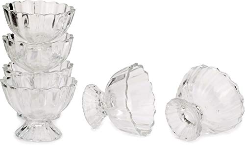 Image of Afast Serving Glass Bowl, Set of 6 With Self Dn04, Clear, 200 Ml