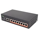 100 portes evasion de l'ecole solution 29 PORT ADAPTATIF RJ45 : Ce commutateur PoE fournit 10 ports adaptatifs RJ45 10/100 et prend en charge le transfert de vitesse filaire sur tous les ports. Huit ports ont la fonction PoE et peuvent être utilisés comme dispositifs d'alimentation Ethernet.