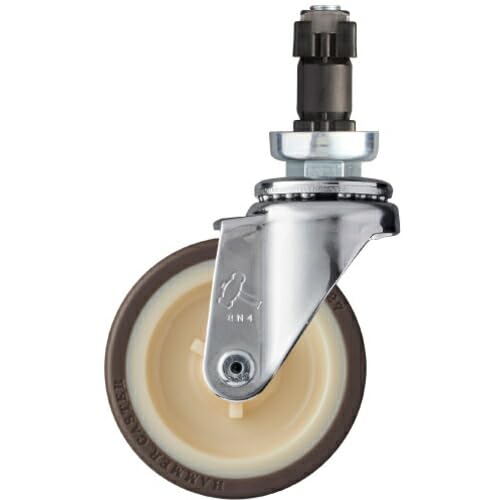 Hammer Pipe Insert Swivel Urethane Wheel (Nylon Wheel) 3.3 inches (85 mm) Diameter 1.3 inches (32 mm) 4201EN-UR85