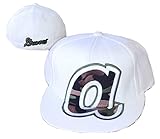 Atlanta Braves Cooperstown Collection Large Camouflage Logo Fitted Hat Cap - White (White, 7 1/2)