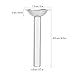 Sausage Stuffer Tubes, Stainless Steel 19mm Sausage Stuffer Tubes Sausage Casings Funnels Attachment for Manual Meat Grinder No. 10