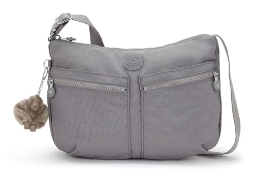 KIPLING IZELLAH Mittelgroße Umhängetasche, Inviting Grey (Grau)