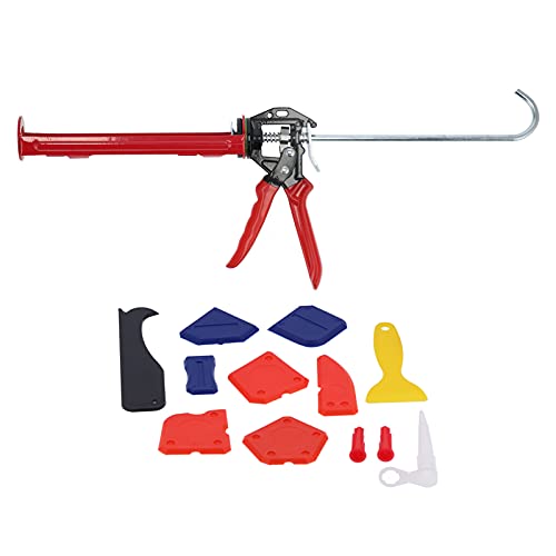 Kit De Ferramentas De Pistola De Calafetagem Profissional Com Raspador De Argamassa E Cartuchos De S