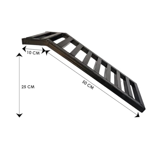 Image of Greenspirit Metal Ramp for Motorcycle, Bicycle, Motorbike, Scooter, Stairs - Anti-Slip Threshold Portable Lightweight Loading Dock Slope for Driveway and Storage - Heavy Duty
