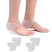 2 paia in gel di silicone tacco a maniche, imbottitura cuscino piede Protector di riparazione per fascite plantare, spina calcaneare, Heelpain e crepe, pelle secca piedi uomini e donne