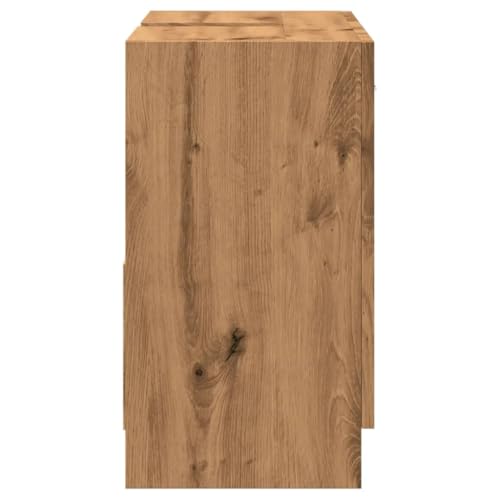Armario de lavabo en roble con gran almacenaje y estructura compacta de madera 6