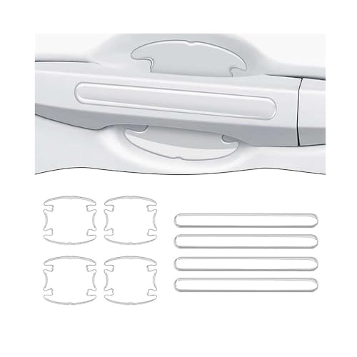 MNAAZVSOL Protectores Manilla Coche, para KIA Rio Sportage Forte Soul Cerato Optima VQ Arañazos Protector Puertas Coche Auto Door Cup Etiqueta Protectora Película Manijas Coche