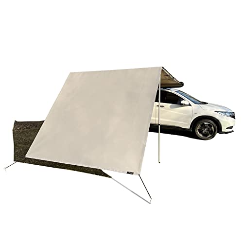 Dulepax Car Side Awning Shade Screen, Vehicle Awning Wall Extension Canopy For Front Screen(8.2X6.6 Ft), Beige Universal Side Wall Panel Cloth Accessories Provide More Shade And Privacy(Screen Only) #TOP7